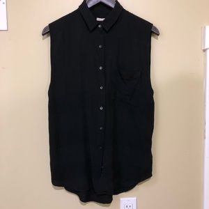 Silence + Noise Sleeveless Tunic Blouse